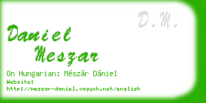 daniel meszar business card